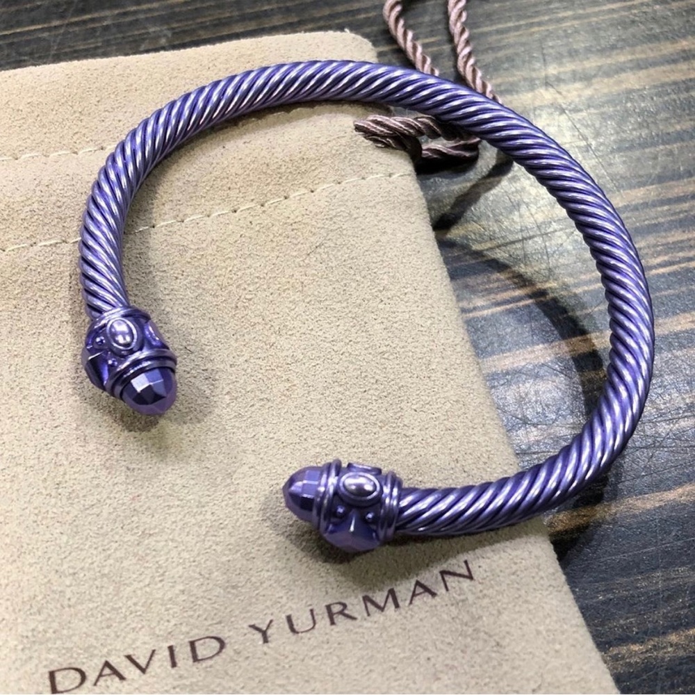 David Yurman 5mm Lavender Aluminum Bracelet
